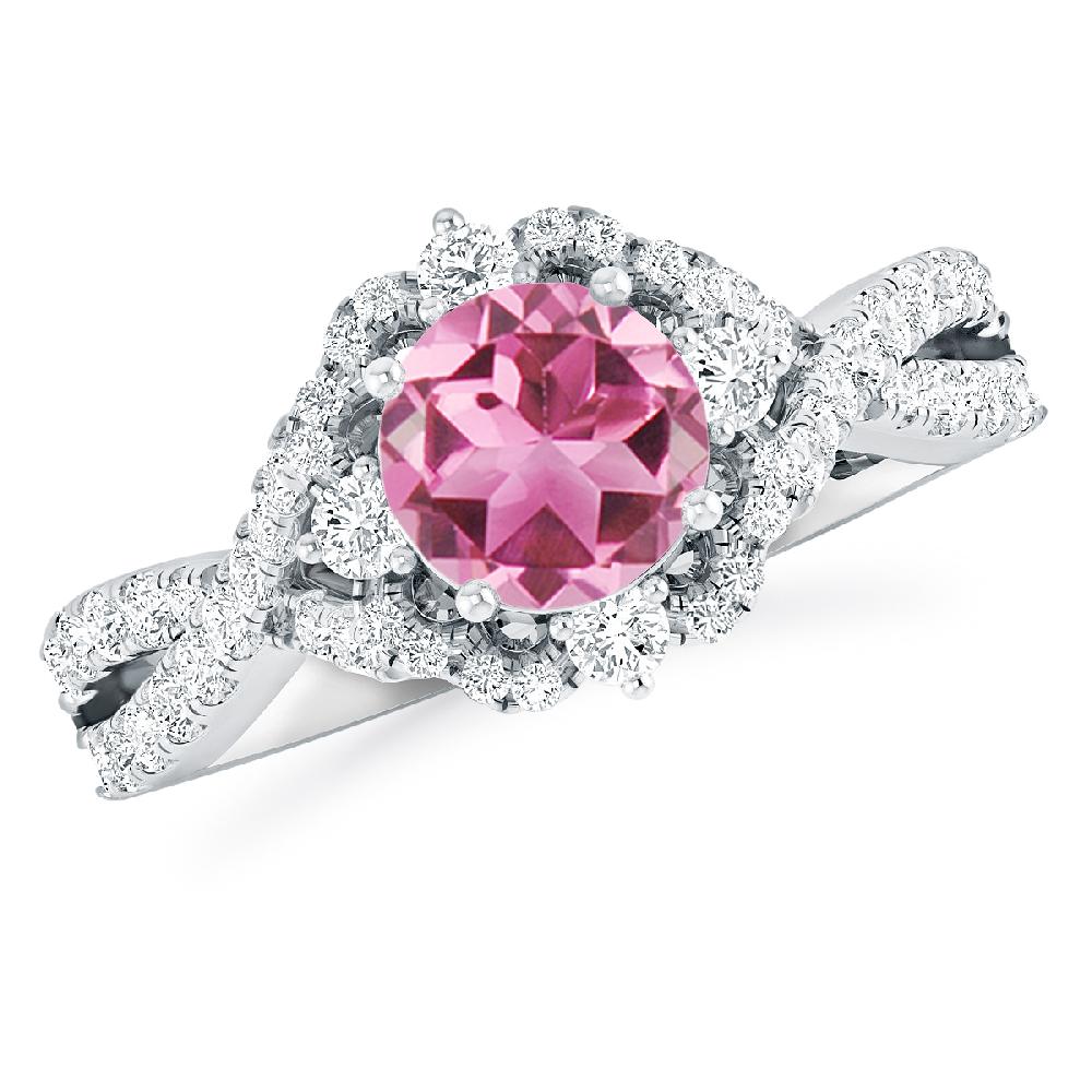 White Gold - Pink Tourmaline