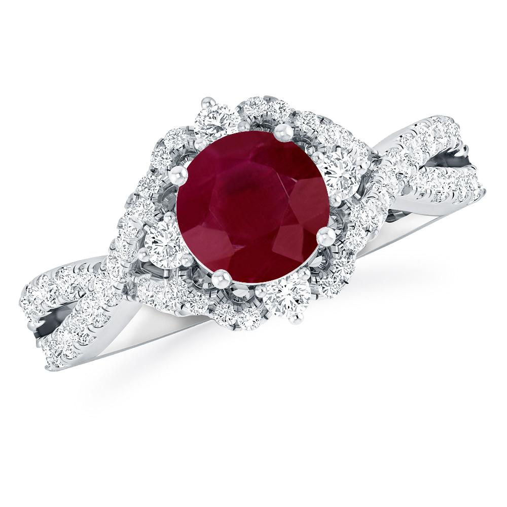 White Gold - Ruby