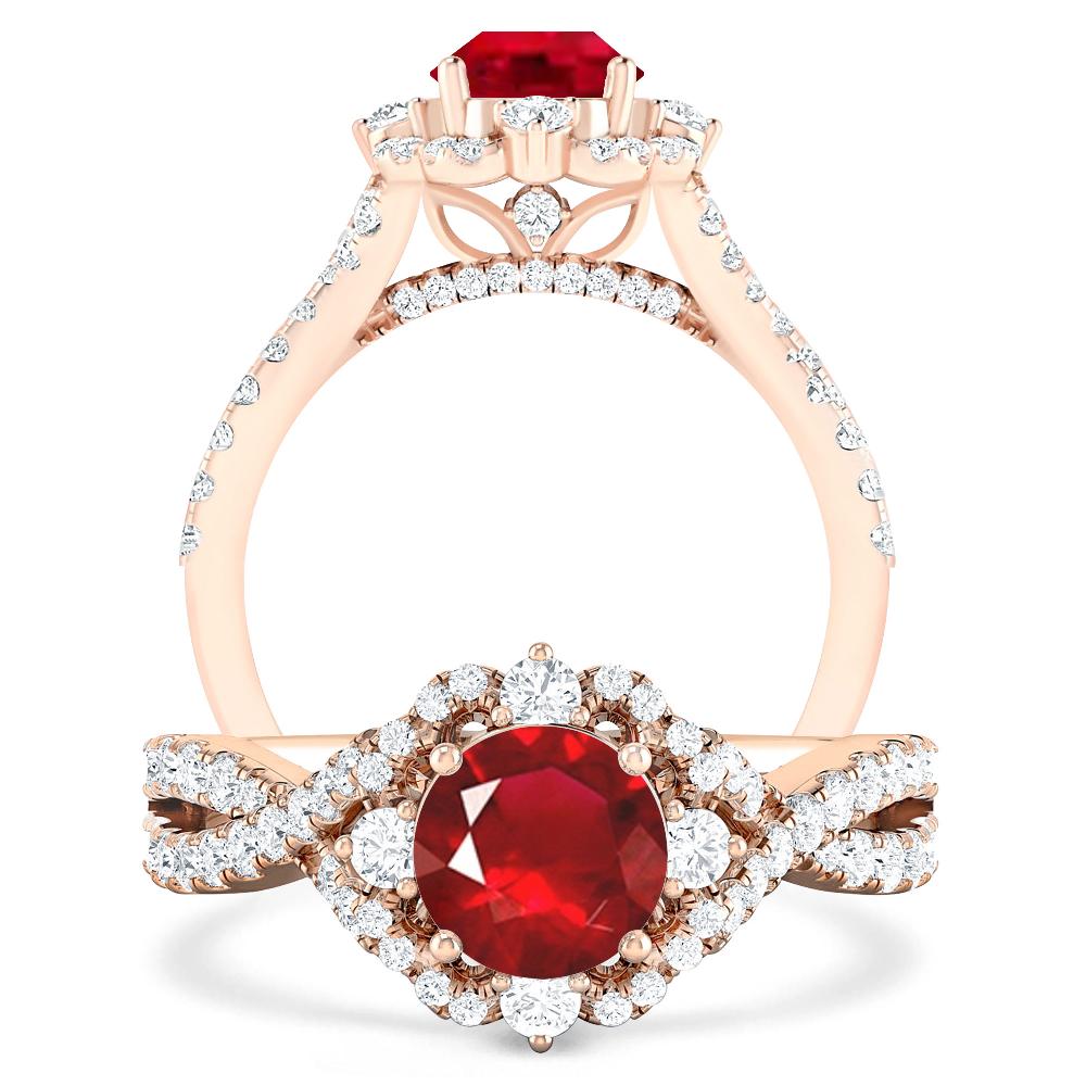 Rose Gold - Ruby