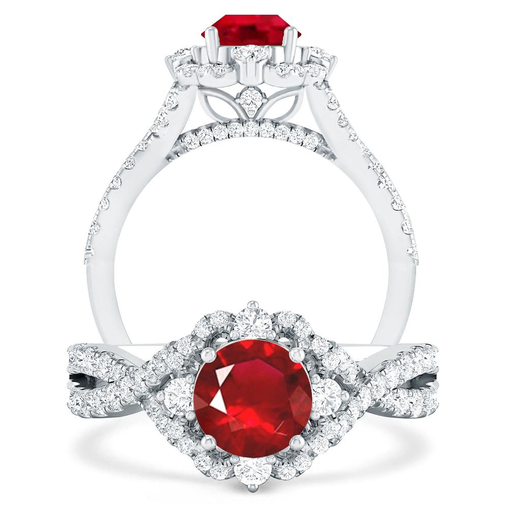 White Gold - Ruby