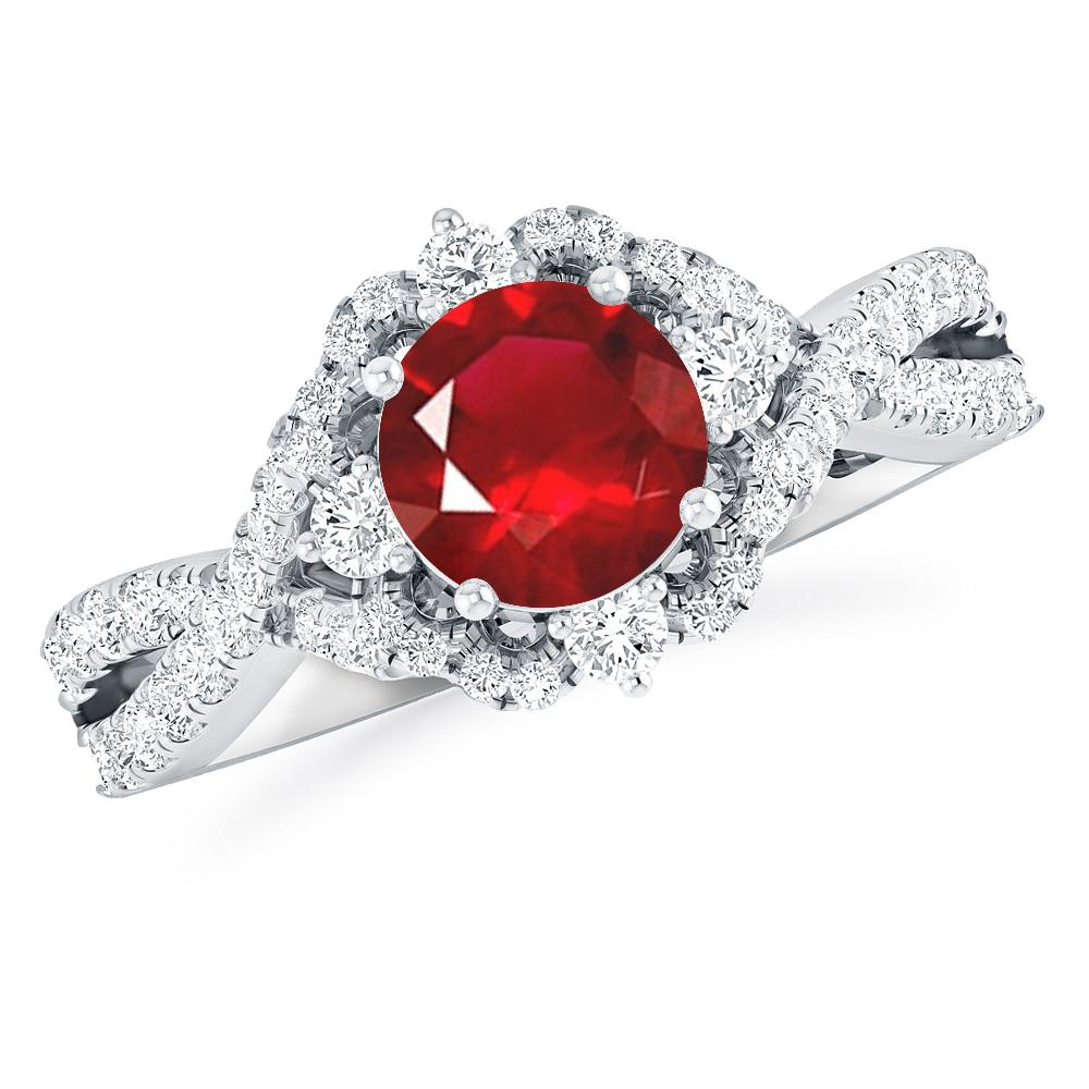 White Gold - Ruby