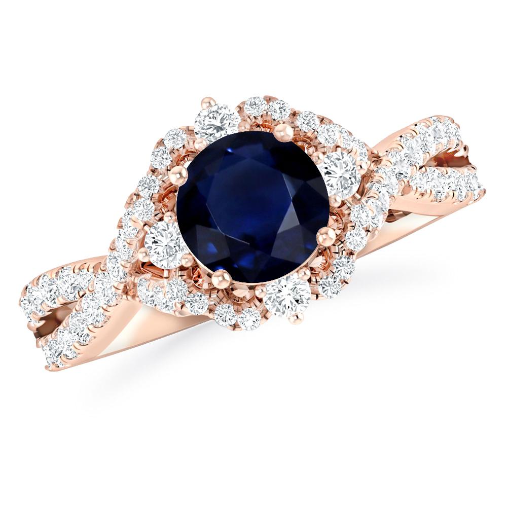 Rose Gold - Sapphire