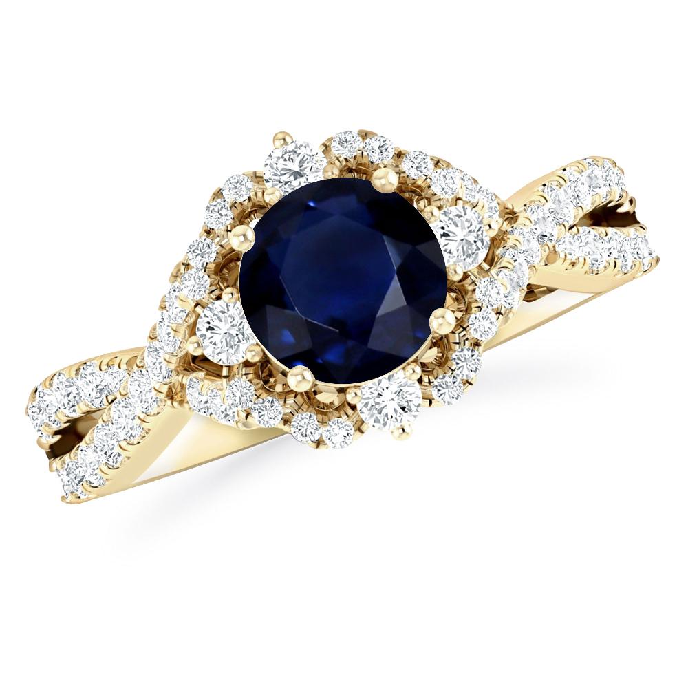 Yellow Gold - Sapphire