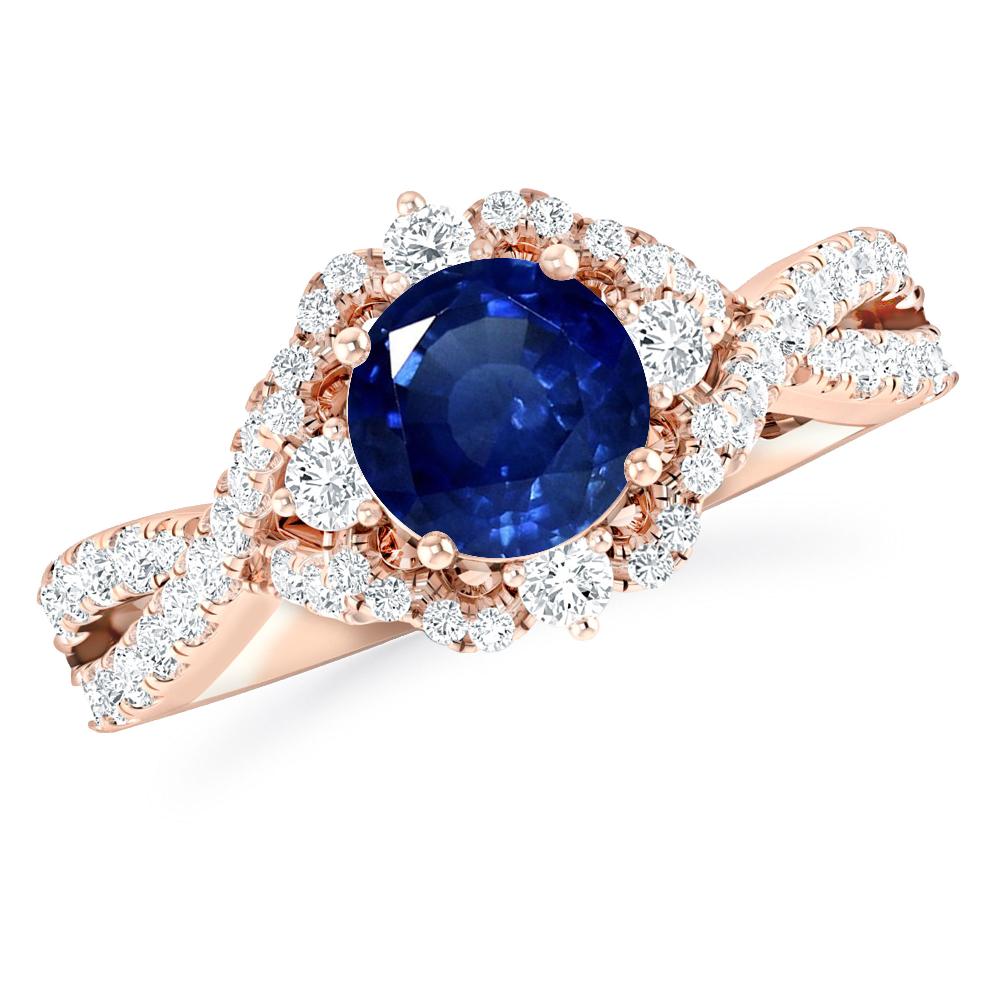 Rose Gold - Sapphire