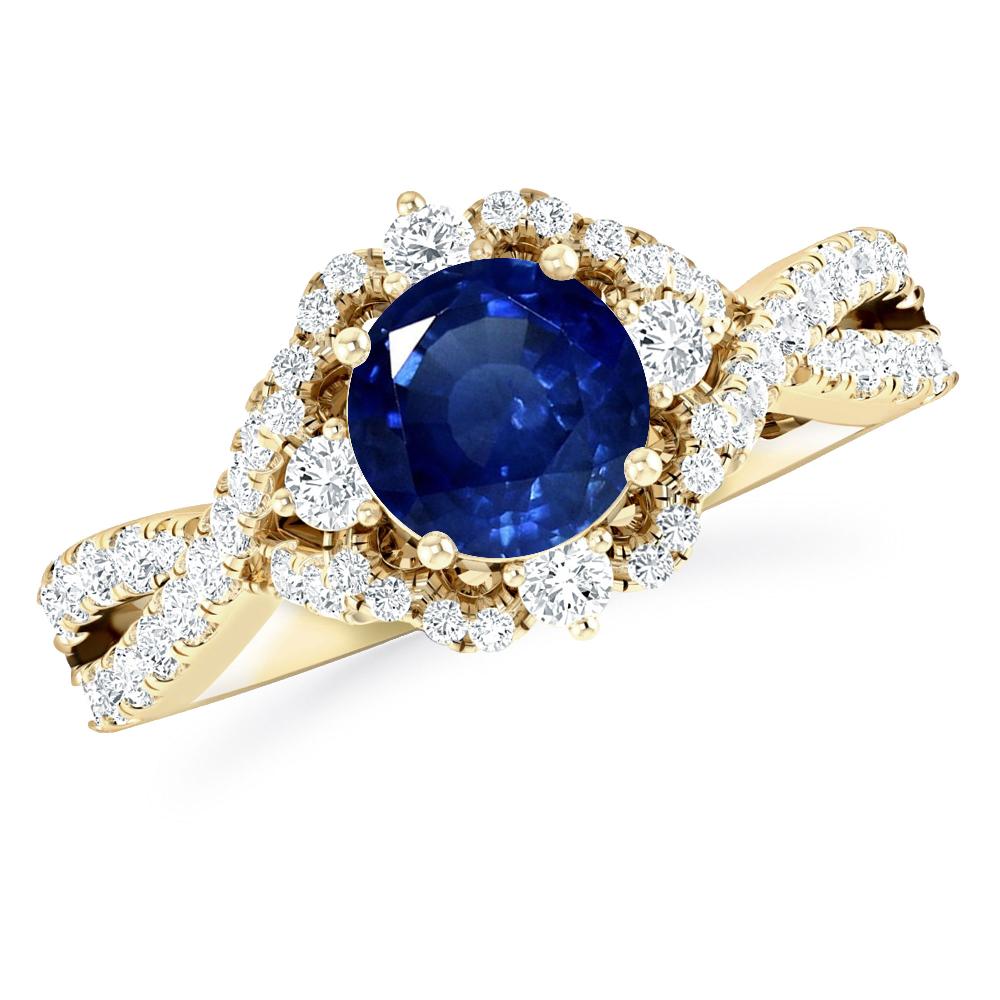 Yellow Gold - Sapphire