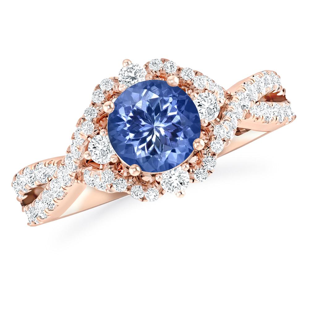 Rose Gold - Tanzanite