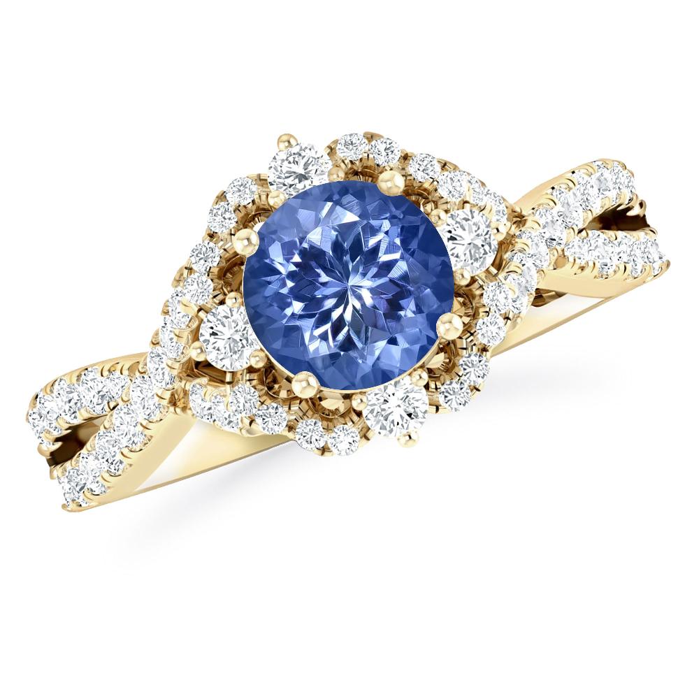 Yellow Gold - Tanzanite