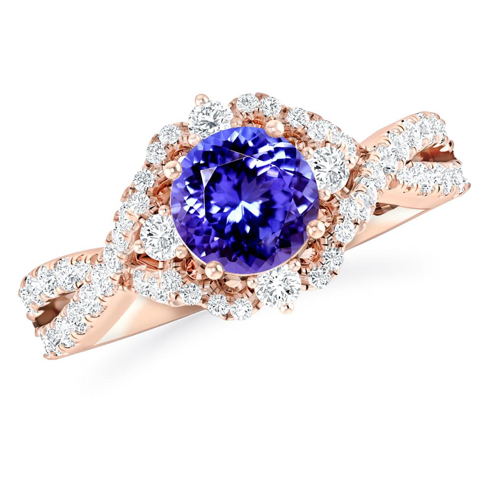 Rose Gold - Tanzanite