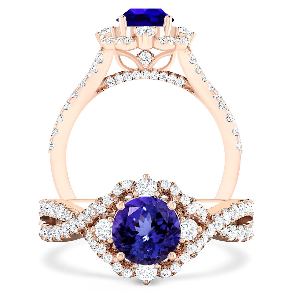 Rose Gold - Tanzanite