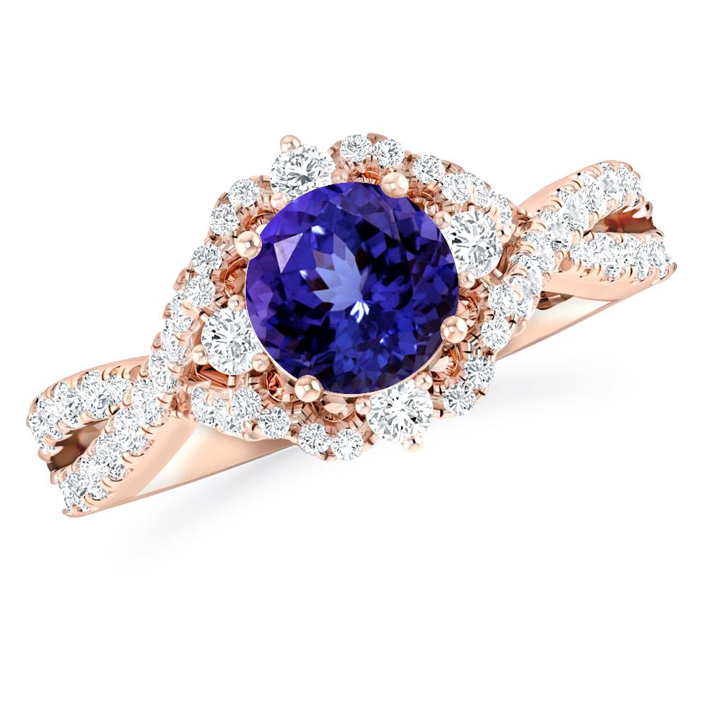 Rose Gold - Tanzanite