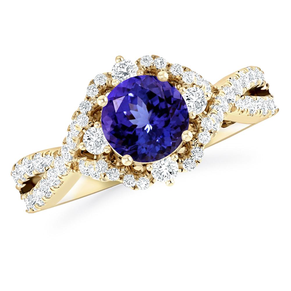 Yellow Gold - Tanzanite