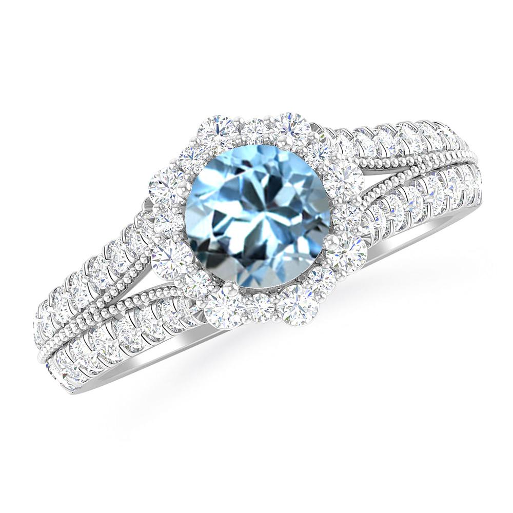 White Gold - Aquamarine