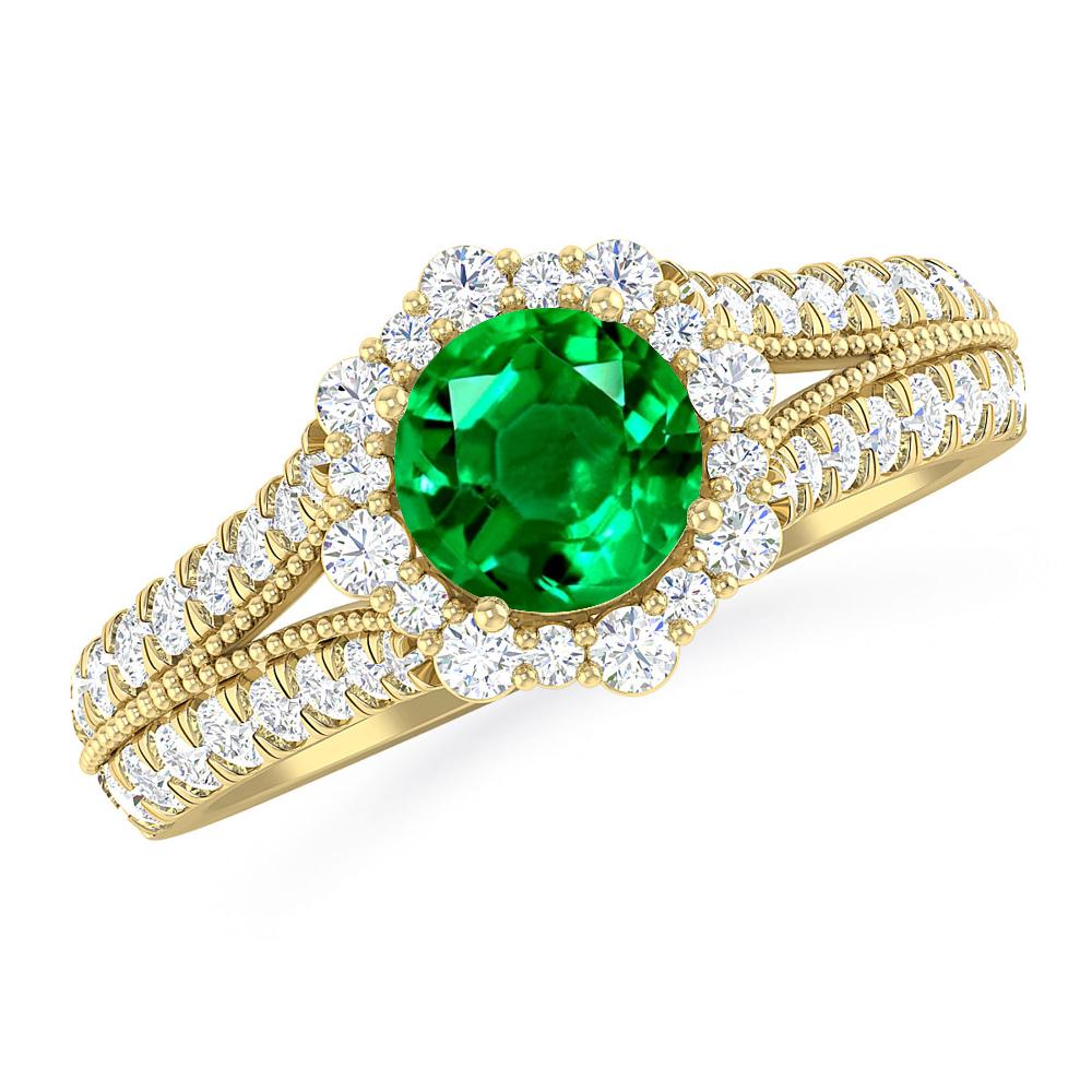 Yellow Gold - Emerald