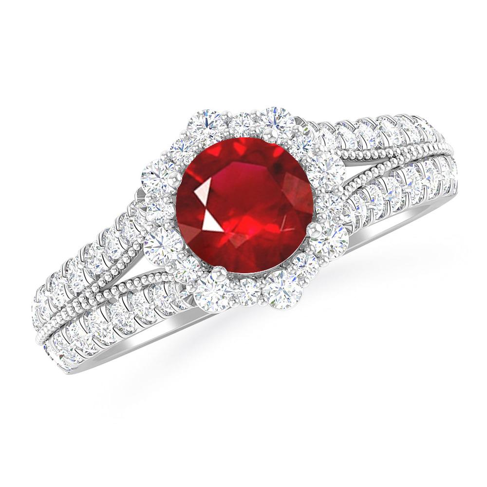 White Gold - Ruby