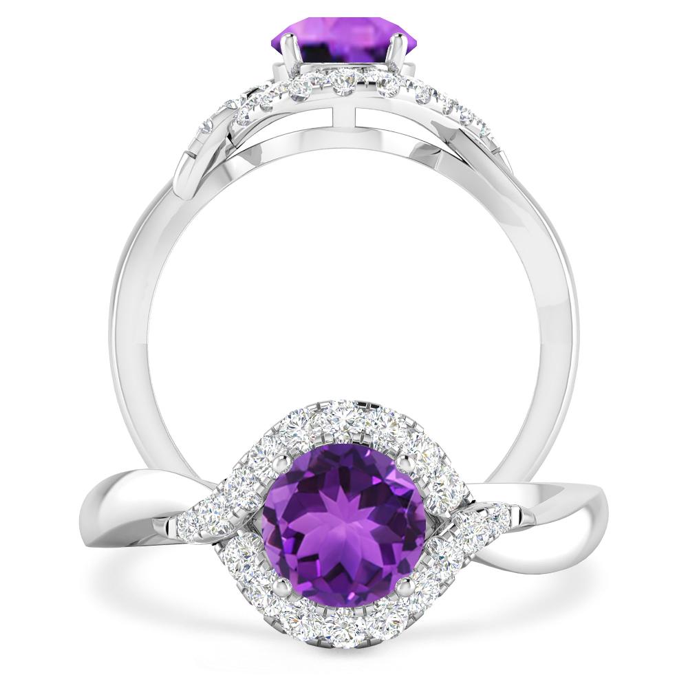 White Gold - Amethyst