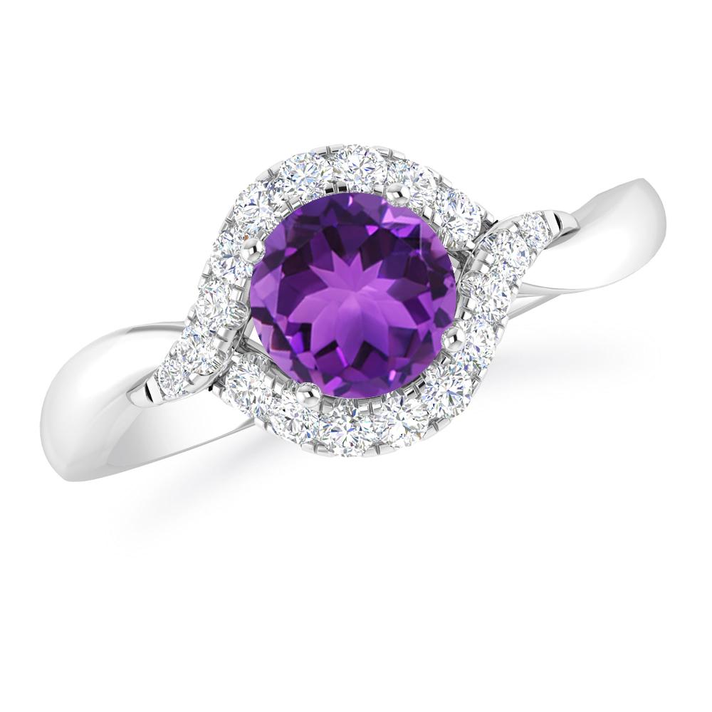 White Gold - Amethyst