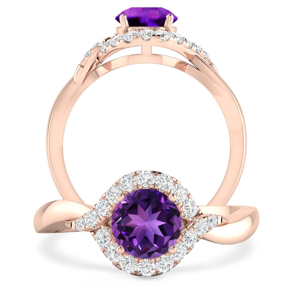 Rose Gold - Amethyst