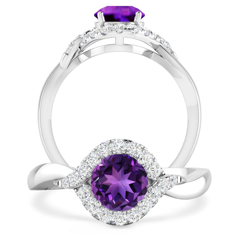 White Gold - Amethyst