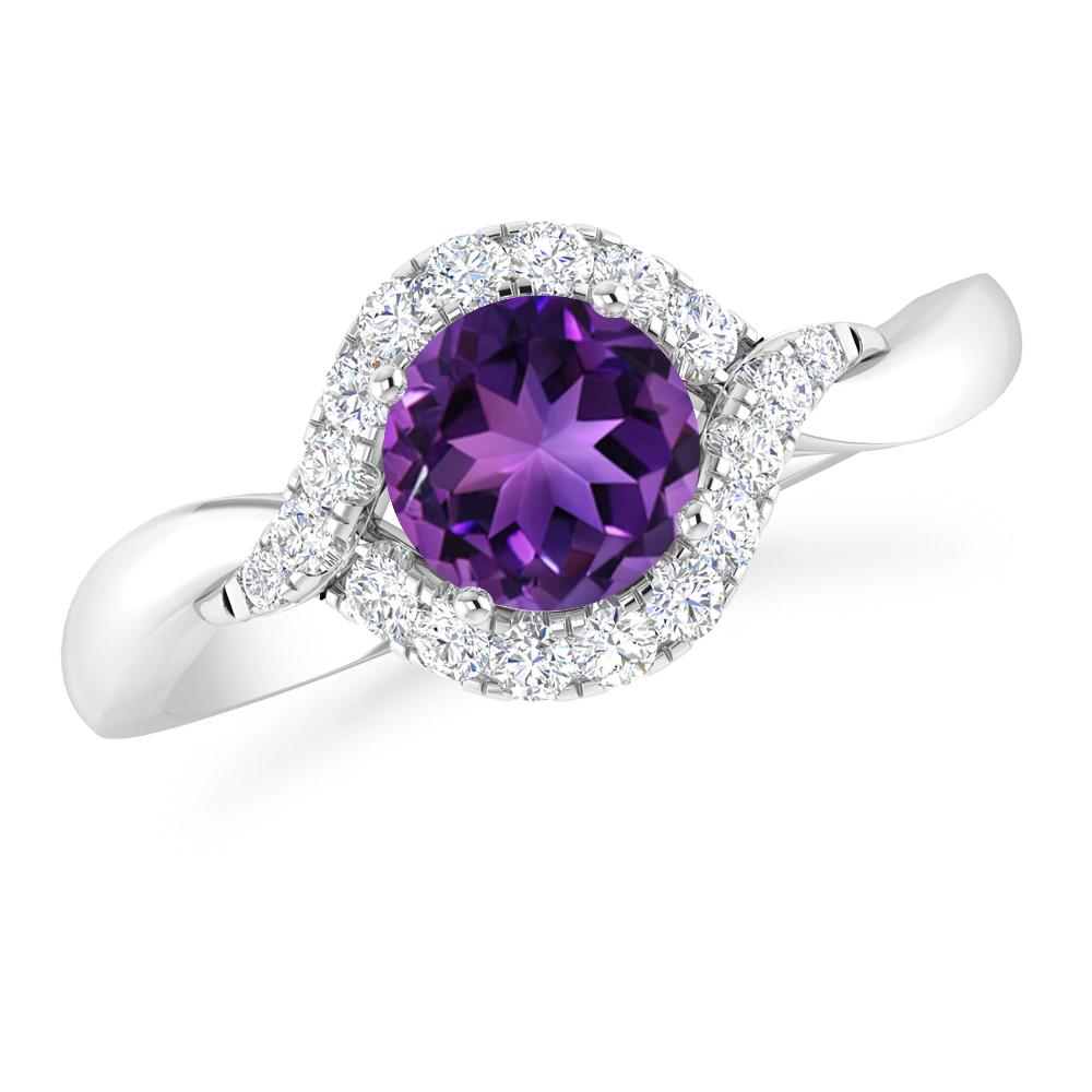 White Gold - Amethyst