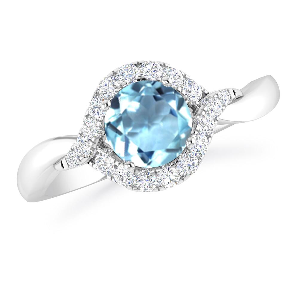 White Gold - Aquamarine