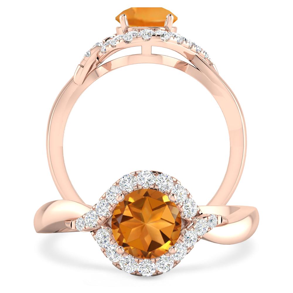 Rose Gold - Citrine