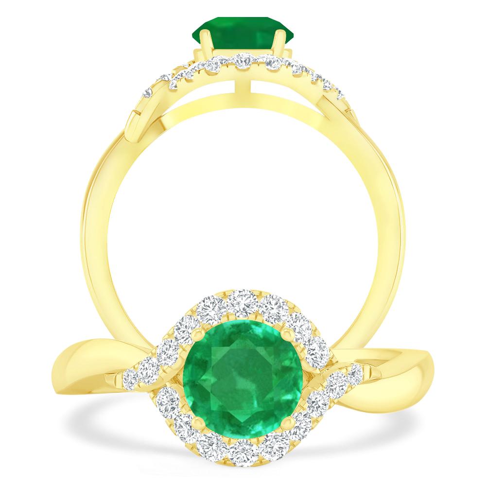 Yellow Gold - Emerald