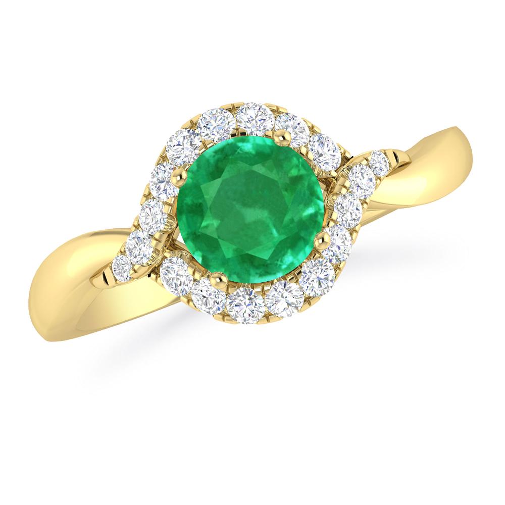 Yellow Gold - Emerald