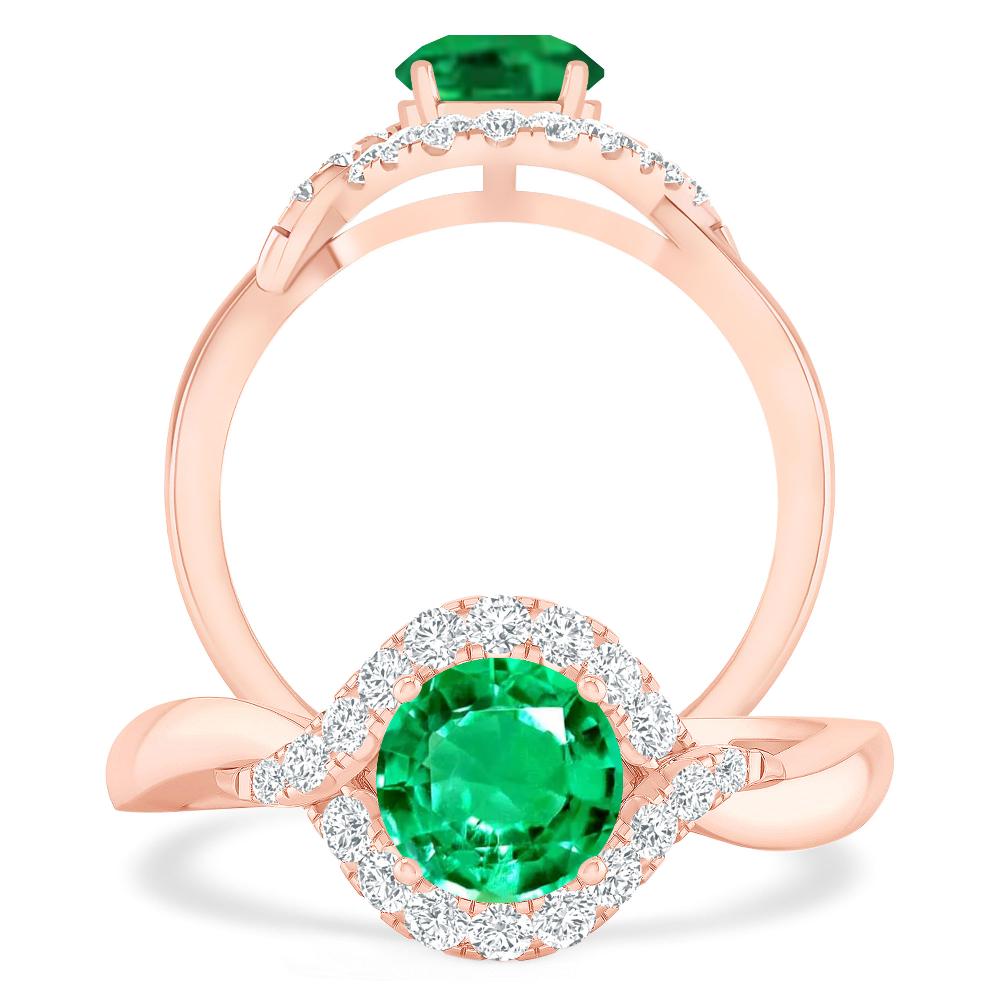 Rose Gold - Emerald