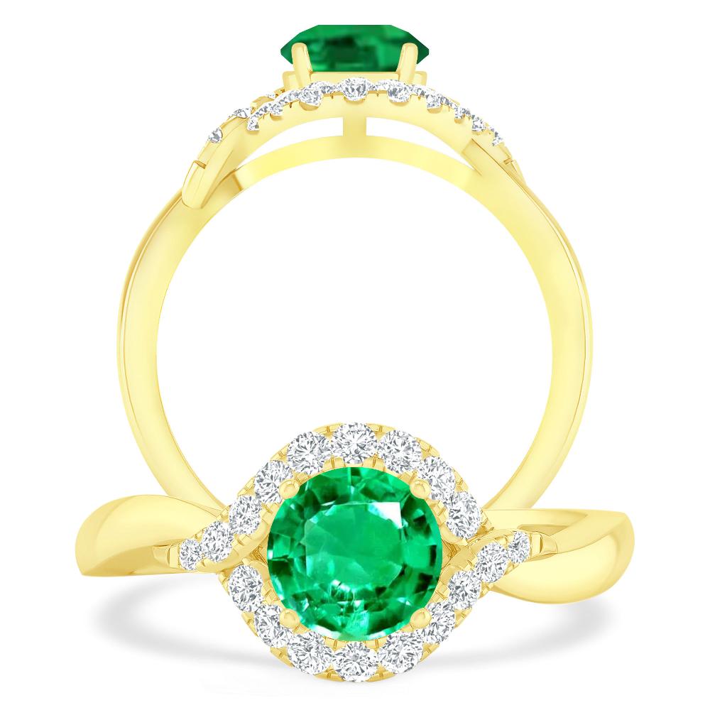 Yellow Gold - Emerald