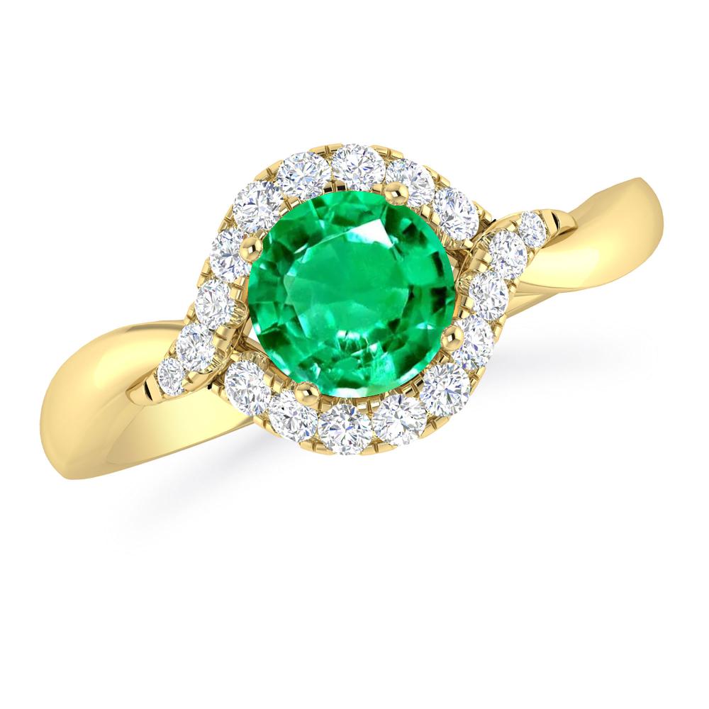 Yellow Gold - Emerald