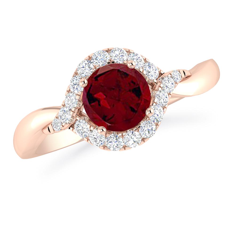 Rose Gold - Garnet