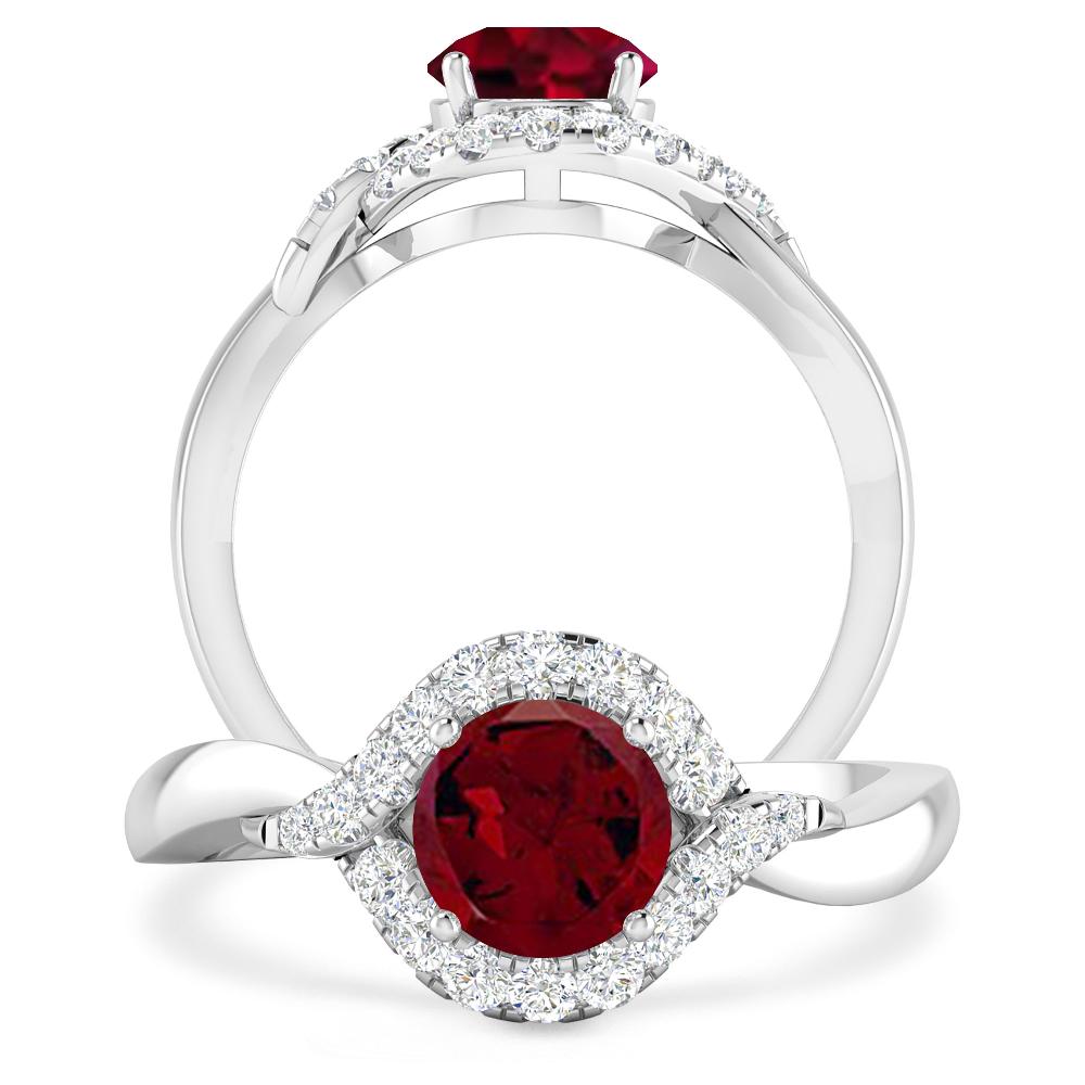 White Gold - Garnet