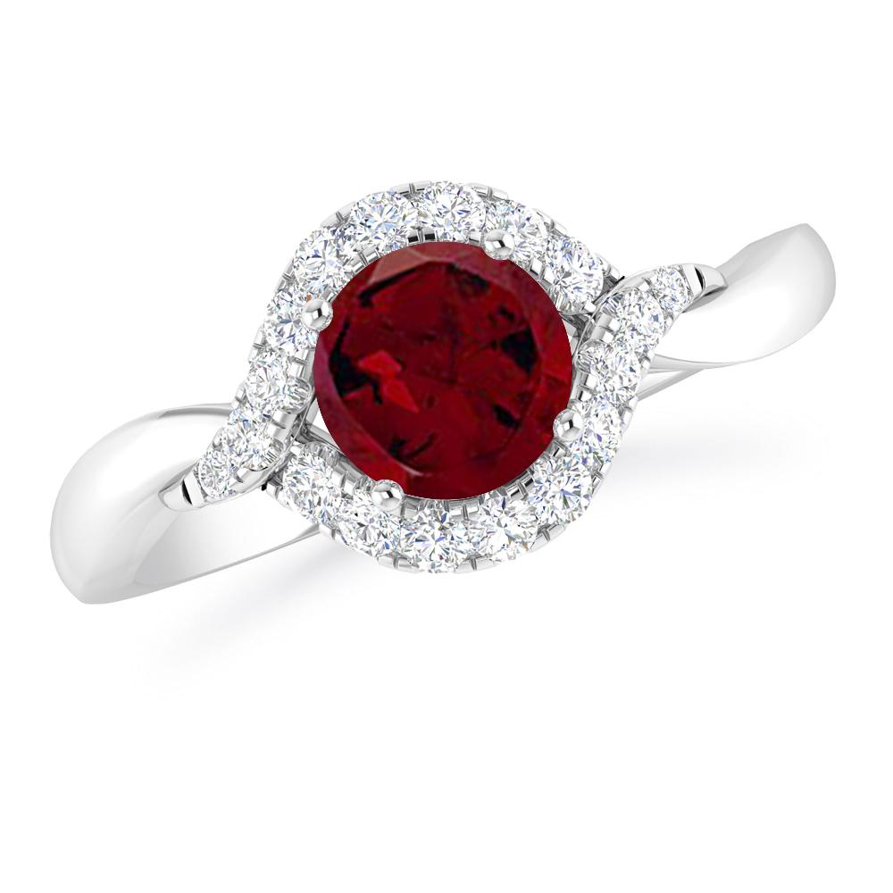 White Gold - Garnet