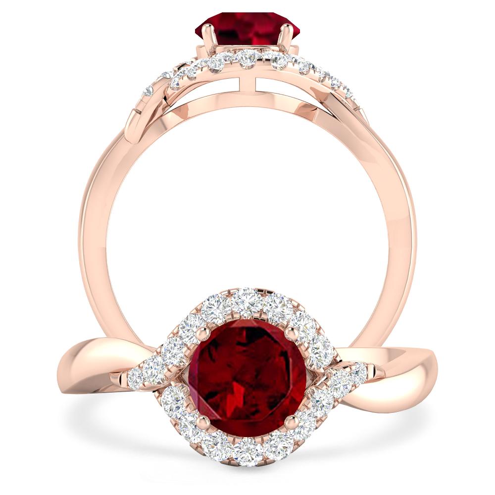Rose Gold - Garnet