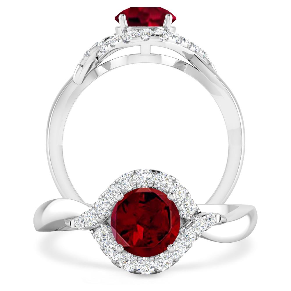 White Gold - Garnet