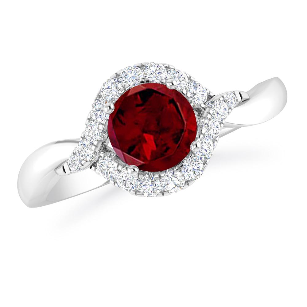 White Gold - Garnet