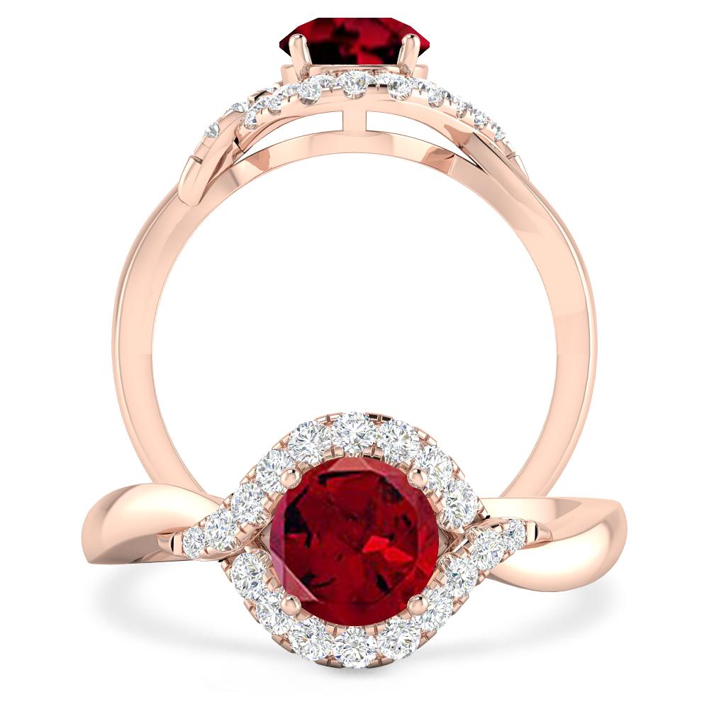 Rose Gold - Garnet