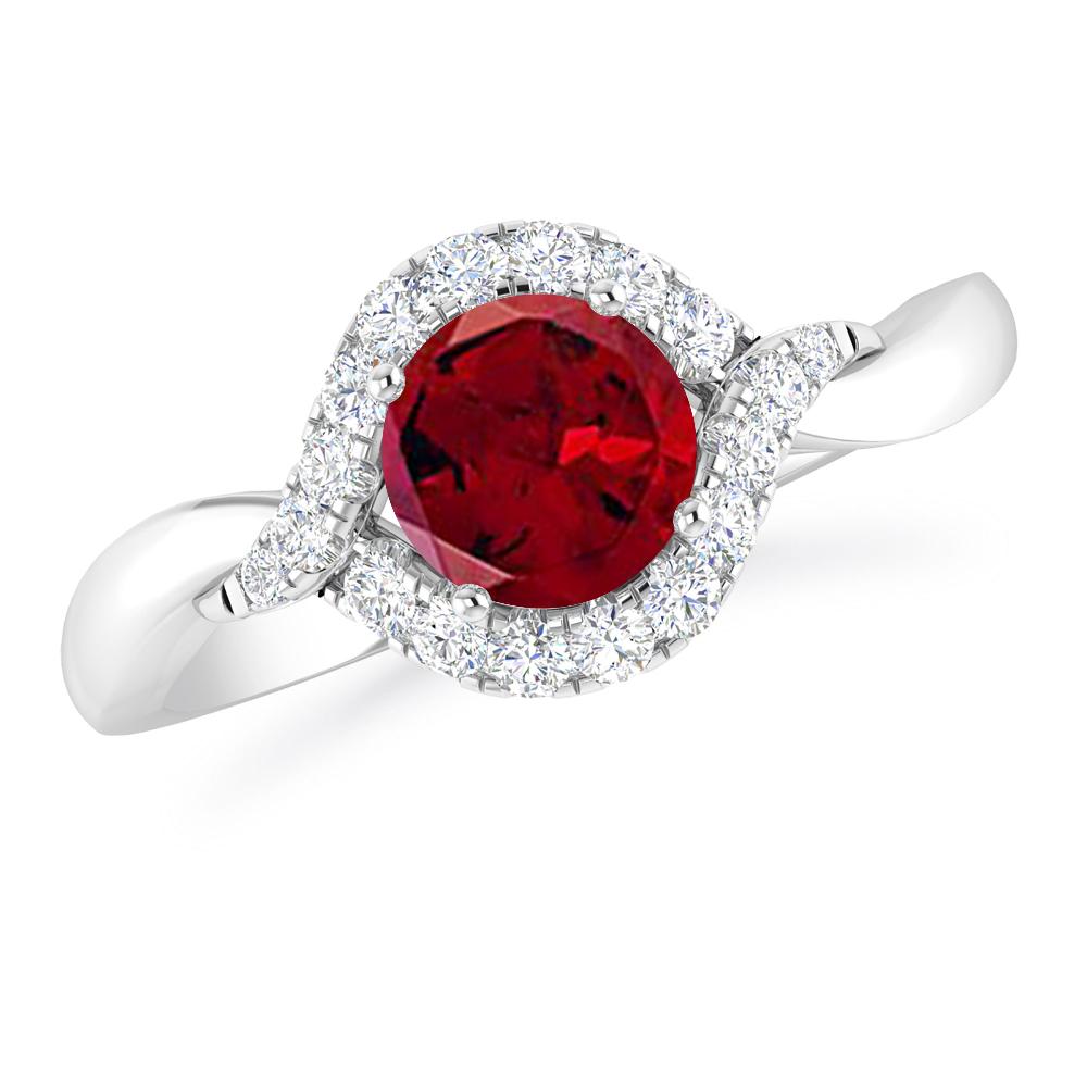 White Gold - Garnet