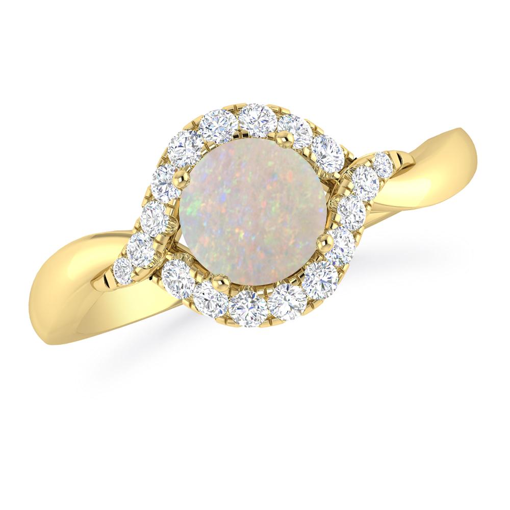 Yellow Gold - Opal