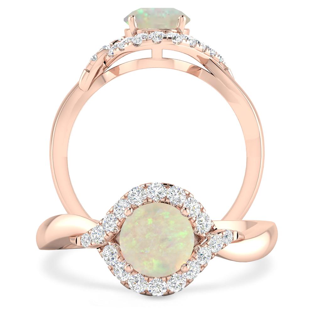 Rose Gold - Opal