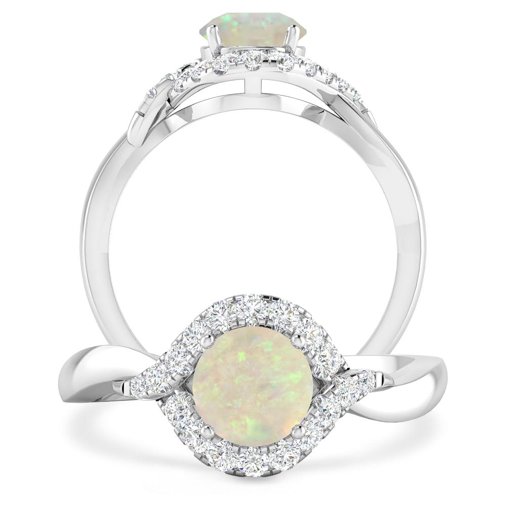 White Gold - Opal