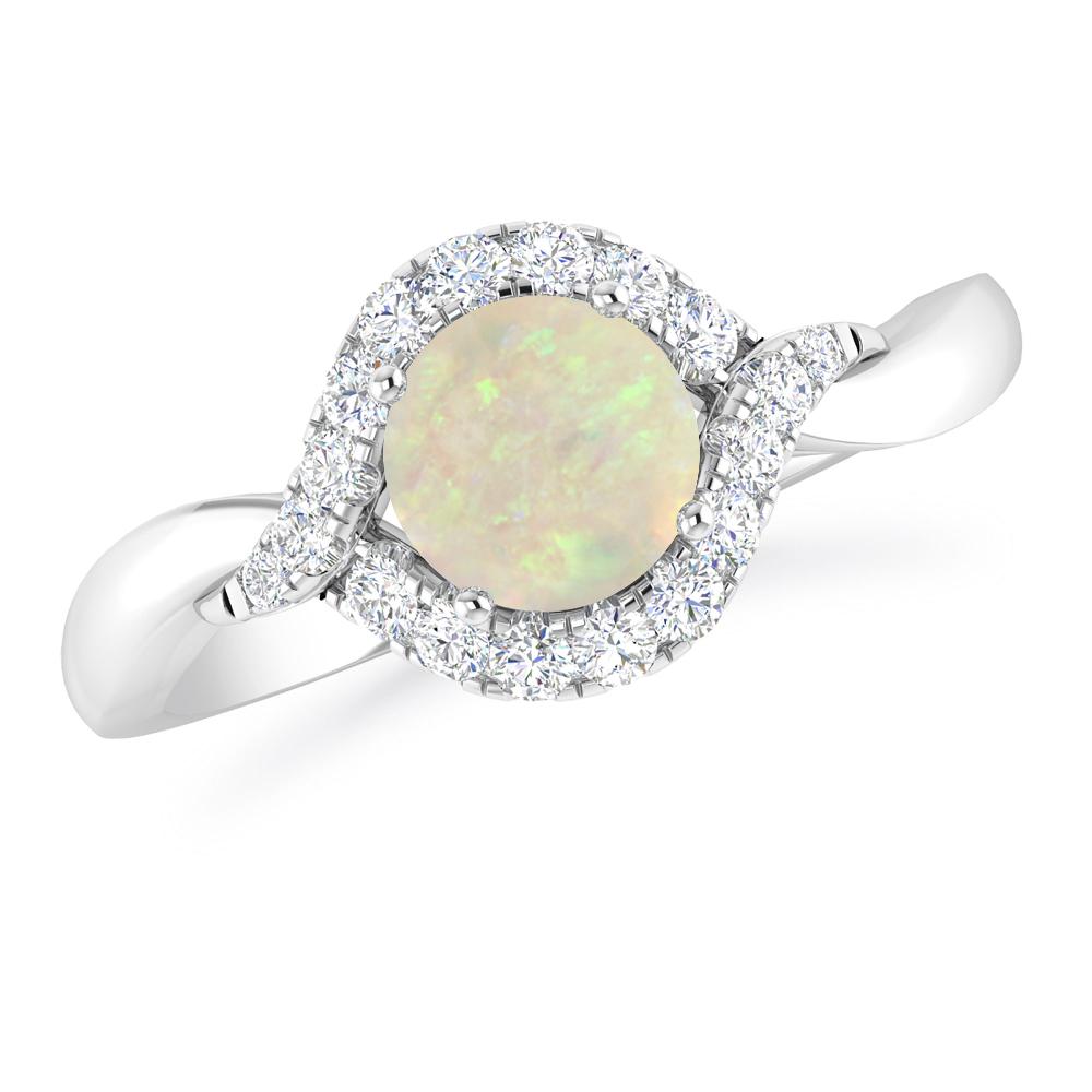 White Gold - Opal