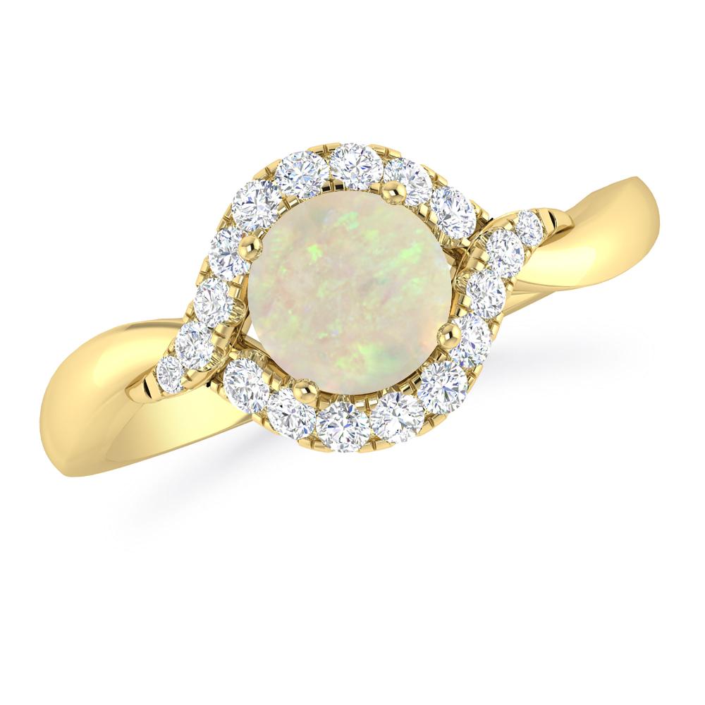 Yellow Gold - Opal