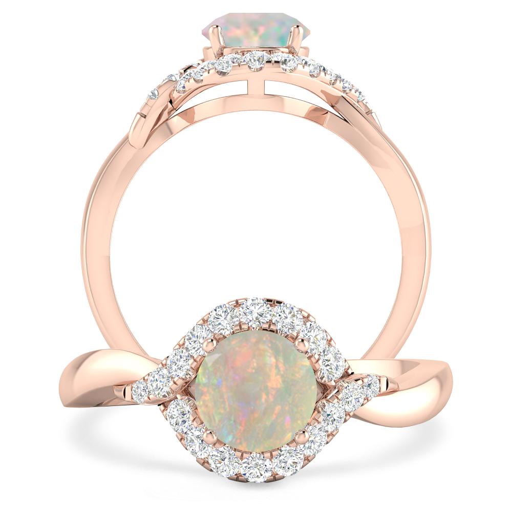 Rose Gold - Opal