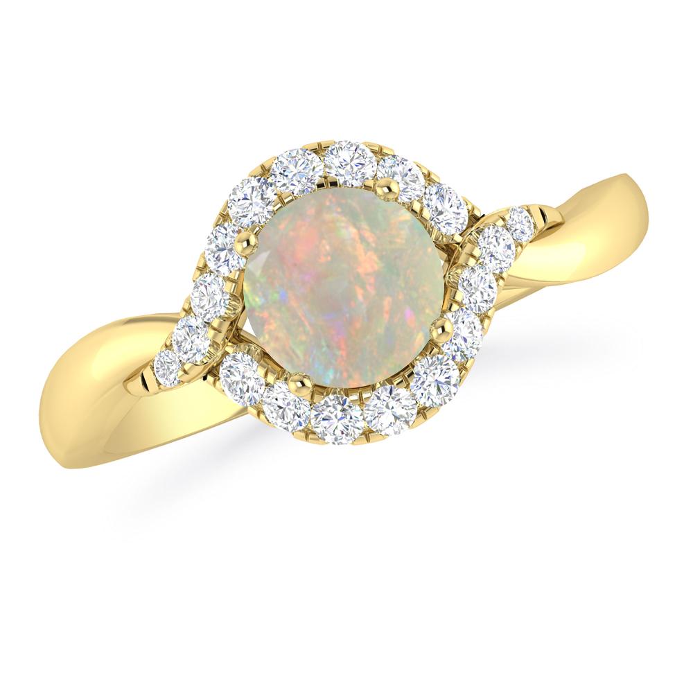 Yellow Gold - Opal