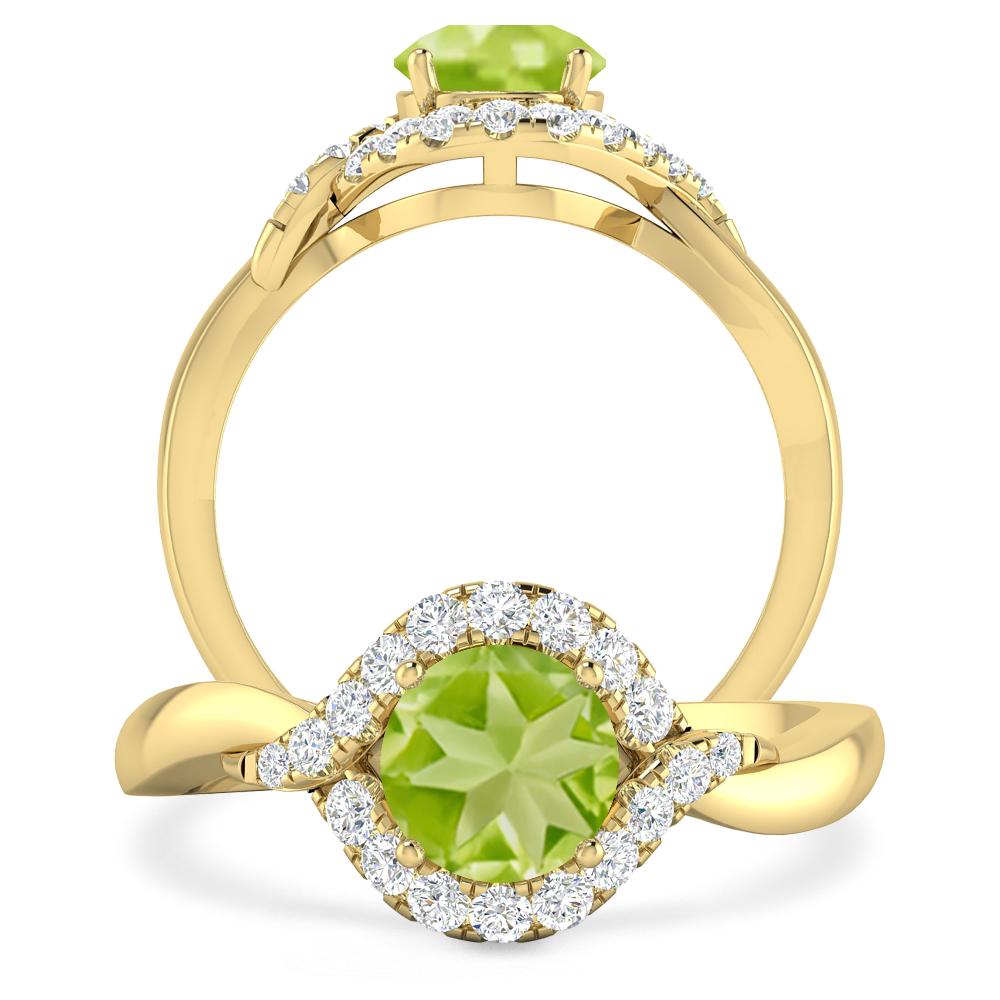 Yellow Gold - Peridot