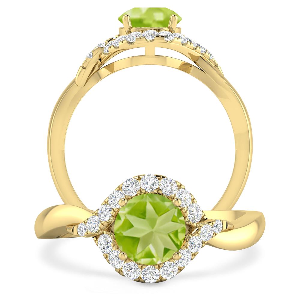 Yellow Gold - Peridot