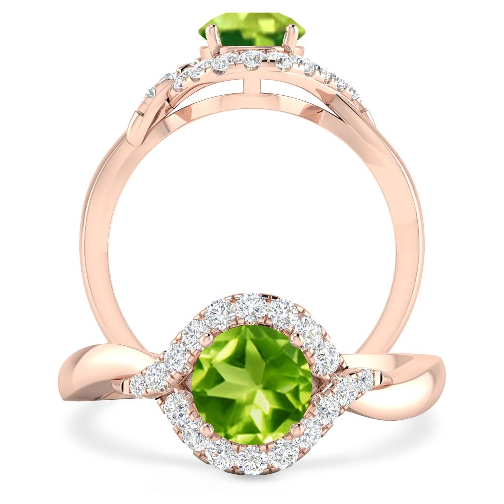 Rose Gold - Peridot