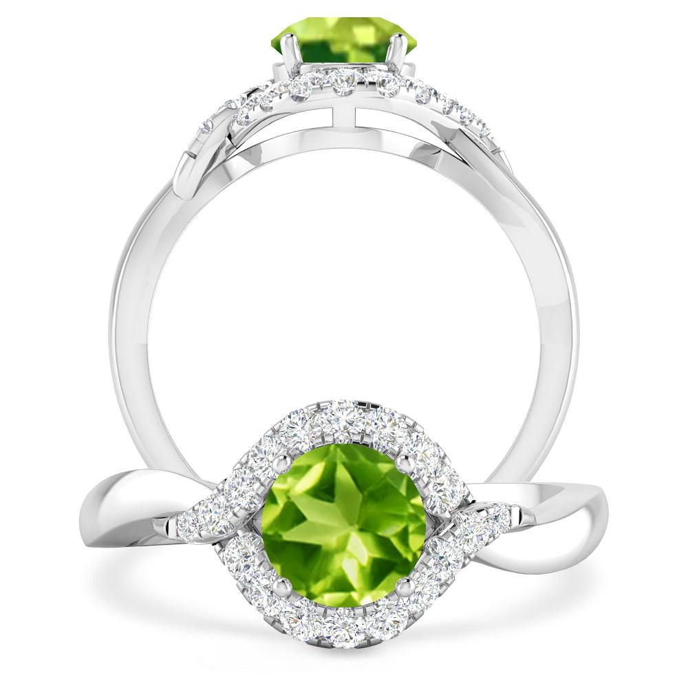 White Gold - Peridot