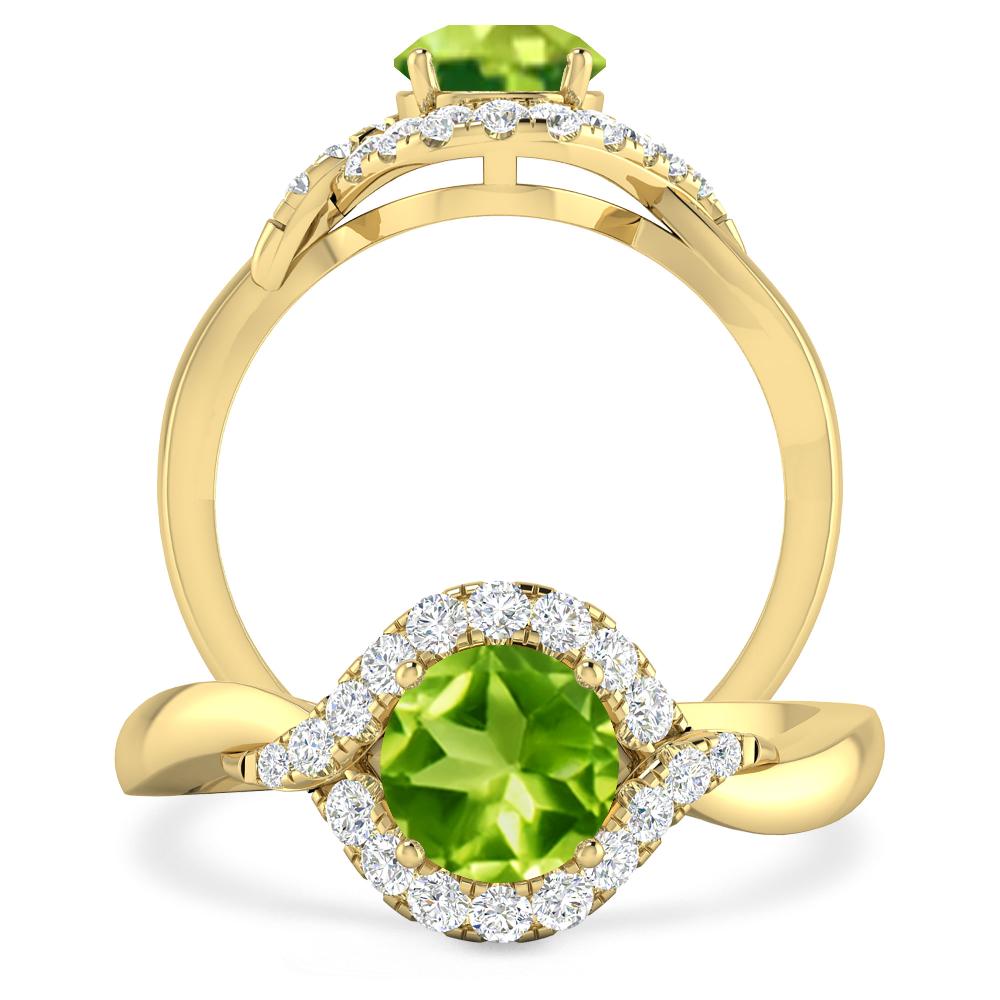 Yellow Gold - Peridot